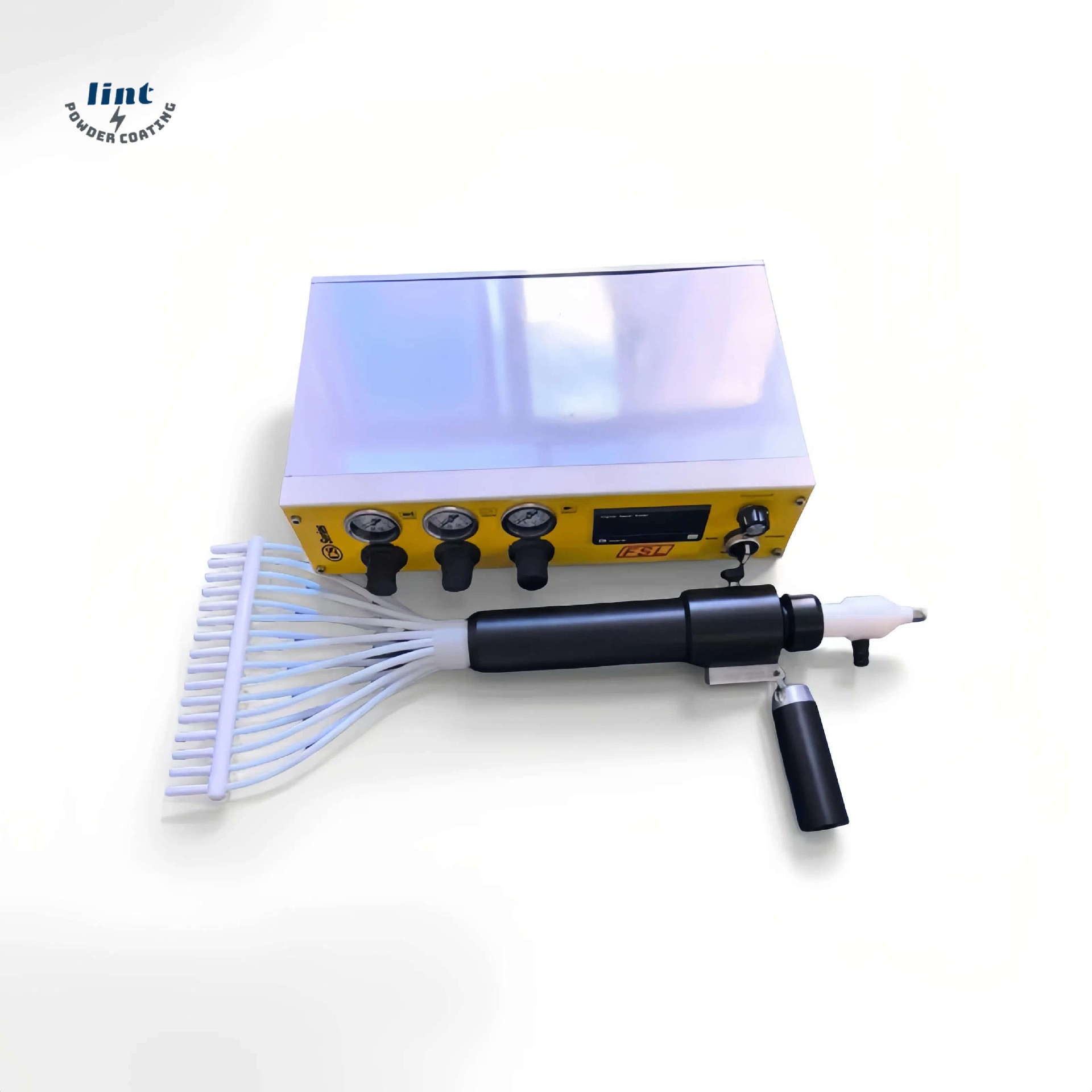 Tribostatic powder spray gun