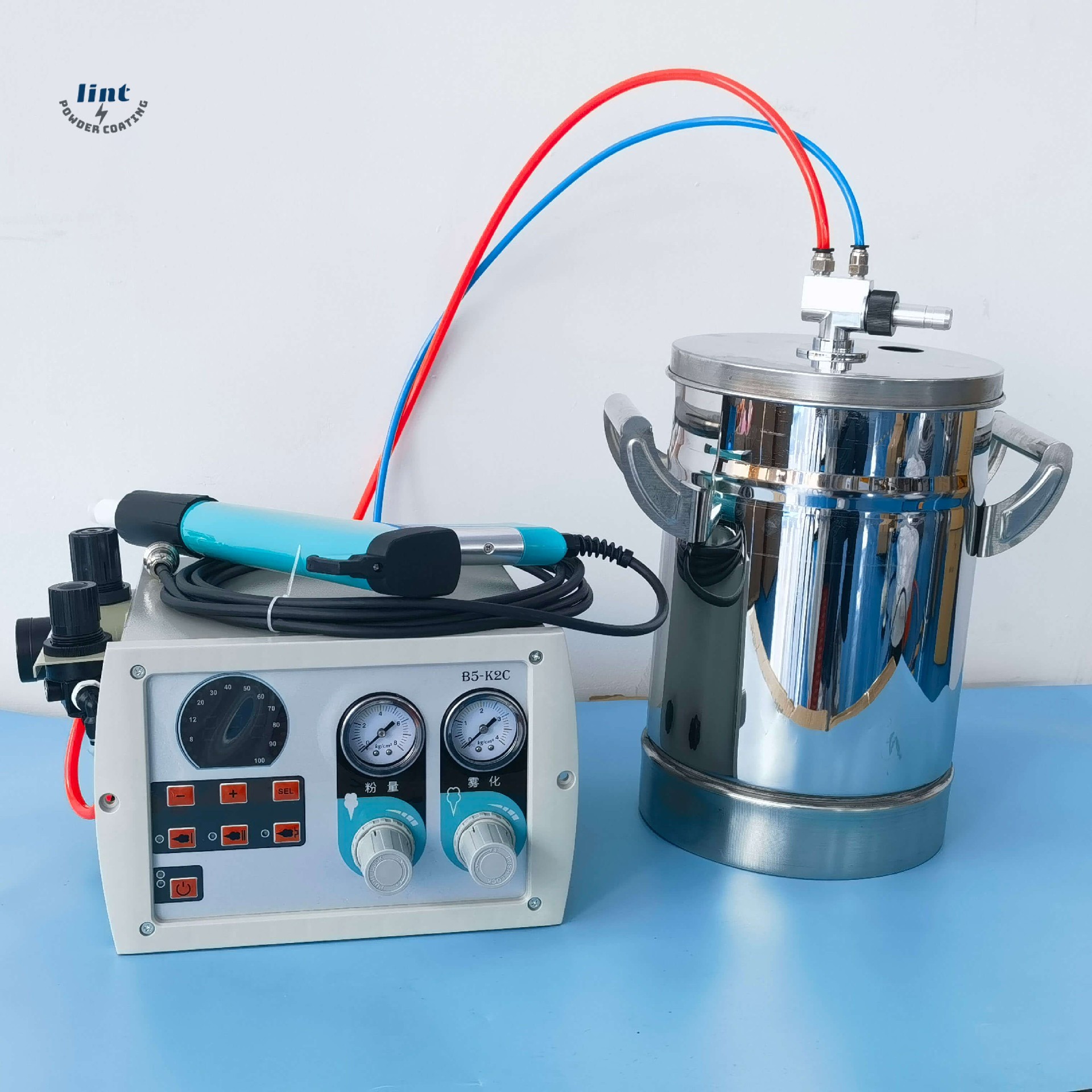 Small portable powder coating equipment for car wheels B5